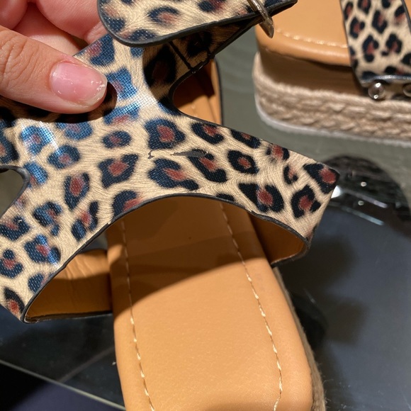 Casual Espadrilles Trim Flatform Studded Wedge - Picture 5 of 5